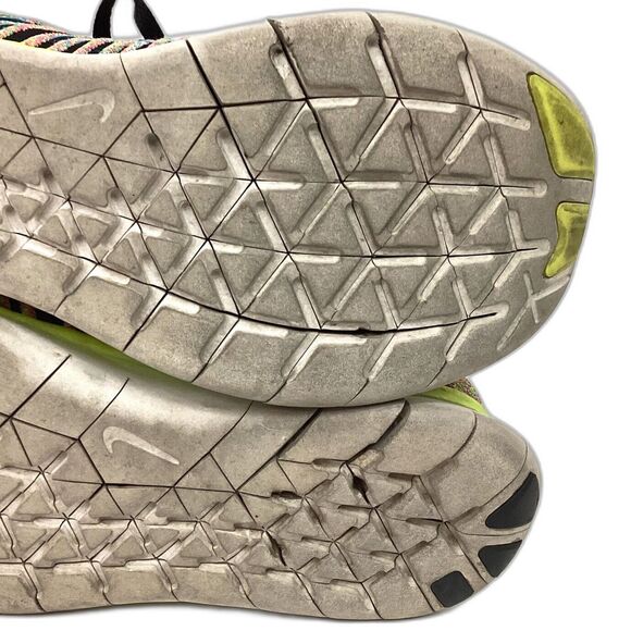 Nike Free RN Flyknit-Women's 8/Men's 6.5 -Rainbow Knit Running Shoes- 831070-102 - Picture 9 of 10